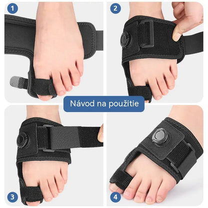 【2 kusy】 Profesionální korektory prstů s nastavitelnými knoflíky pro zajištění a oddělení prstů a úlevu od bolesti. Univerzální velikost.