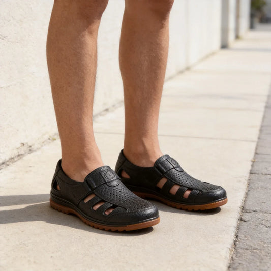 【39-44】🔥2026 Sandalias de cuero transpirables para hombre de verano