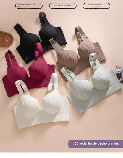😍【Pack de 2】❤️Sujetador cómodo para tallas grandes, sujeta los laterales de los senos, evita que se caigan y proporciona soporte [40-100 kg]