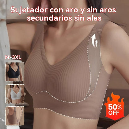 😍【Paquete de 2】Sujetador inalámbrico de una pieza para mujer❤️【40-95 kg】