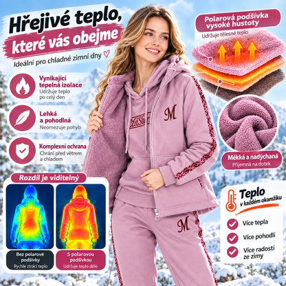 🔥【kalhoty + svetr + bunda】Nová sportovní a ležérní souprava pro podzim/zimu 2026, prošívaná a silná.