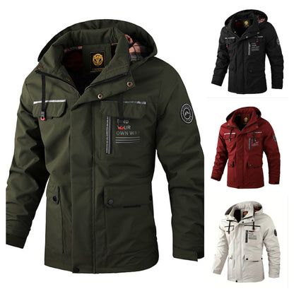 🔥【M~4XL】Nueva chaqueta de montañismo al aire libre impermeable a prueba de viento para hombres