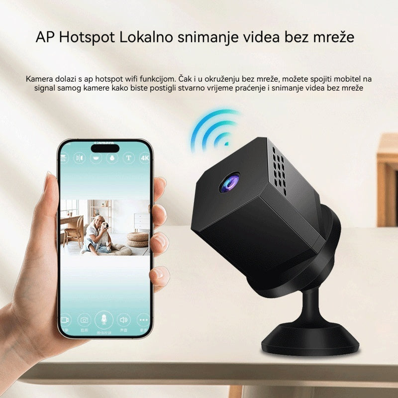 🏠📹🕵️【Direktna sniženja za 25 eura】🔥Mala kvadratna kamera, HD pametna kamera, bežično udaljeno kućno nadzor s WiFi podrškom - 4210531