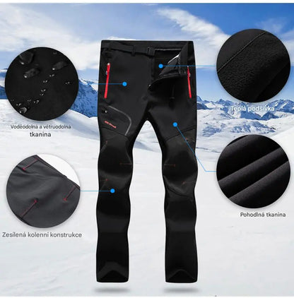 🏃‍♂️【S–5XL】2026 Nové pánské outdoorové kalhoty na podzim a zimu - teplé, fleecové, nepromokavé a větruodolné