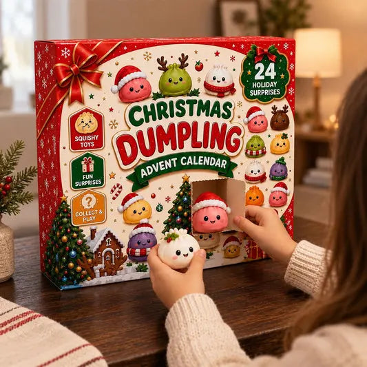 ❄️ 🥰 24 días de Squishy: juguete DIY de bollitos al vapor, bolsa sorpresa y regalo