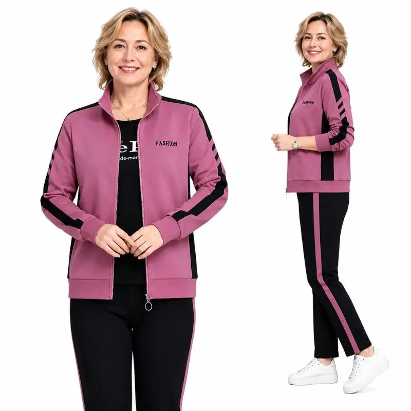 🔥【50% sleva】🔥【M-5XL】【Bunda + kalhoty】😍 Nová podzimní sada ležérního sportovního oblečení, plus size