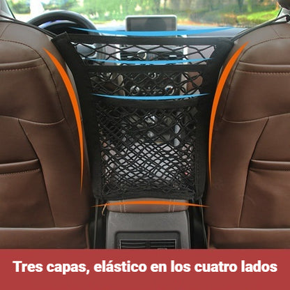 🚗Red de almacenamiento central para asiento de automóvil, red para automóvil