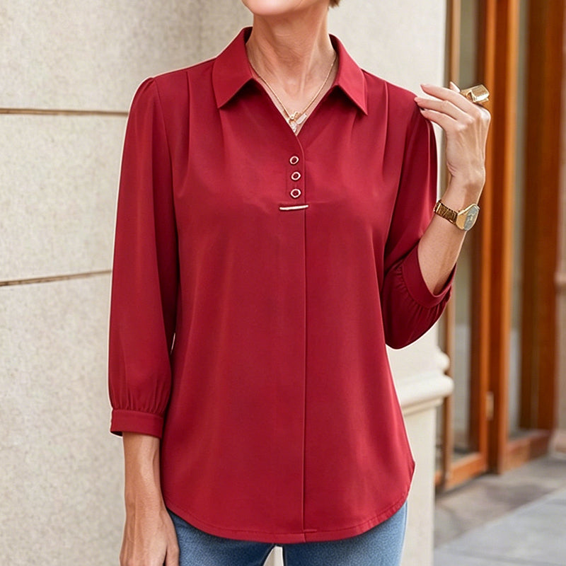 💓👚【Top 3 reseñas en tienda】Blusa de gasa, estilo casual y moderno