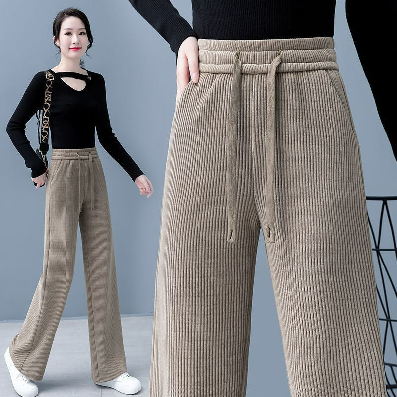 👖【40-110KG】🔥✅Nove baršunaste ležerne hlače širokih nogavica, vrlo udobne za nošenje.