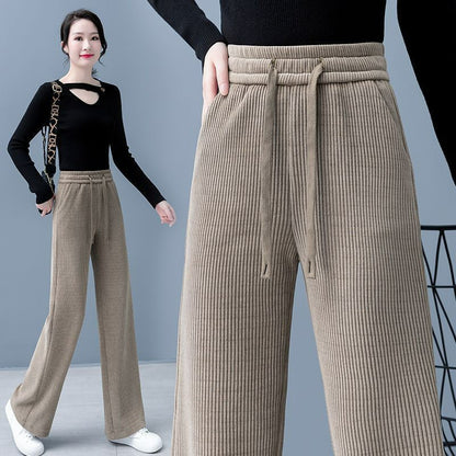 👖【40-110KG】🔥✅Nove baršunaste ležerne hlače širokih nogavica, vrlo udobne za nošenje.