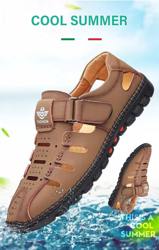 🔥🔥【38-44】2025 verano nuevos zapatos casuales huecos transpirables para hombres suela suave🔥