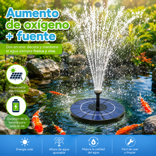 💥Fuente de agua alimentada por energía solar