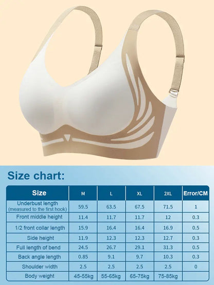 😍【Kupte 1 a získejte 1 zdarma】 Jednodílná podprsenka bez kostic pro mujer❤️【40-85 kg】.
