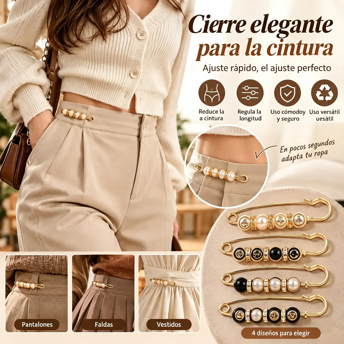 ✨【Conjunto de 13 piezas】🌸Conjunto de broches de perlas: decorativos para cárdigans y vestidos
