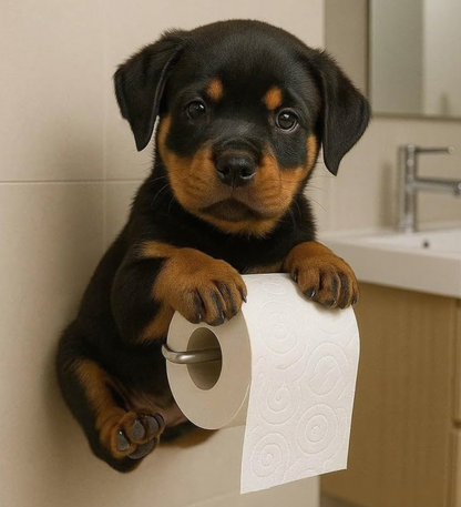 🐕Držák na toaletní papír s motivem roztomilého štěňátka