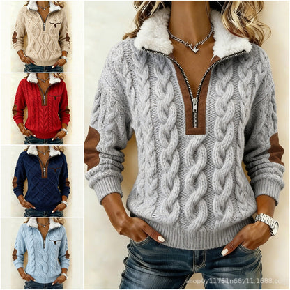 🏆【S-3XL】Niespodzianka na ograniczony czas: 50% zniżki!🔥🔥 Bluza z długim rękawem i nadrukiem oraz futrzany kardigan - 4221648