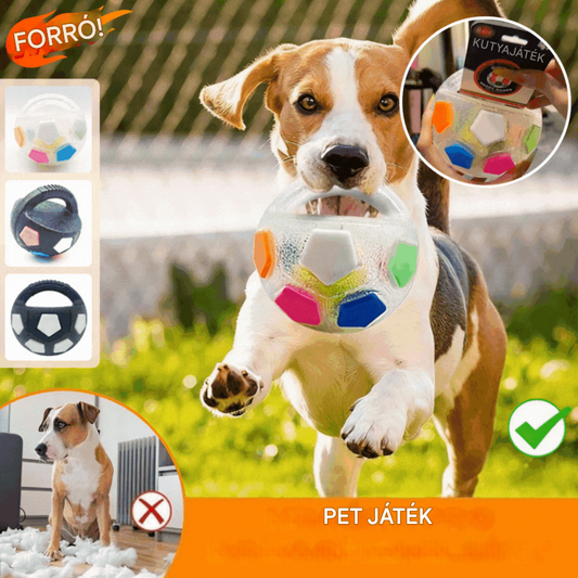 ⚽🐕🔥Kutyajáték - focilabda, interaktív harapásbiztos kiegészítő, border collie-knak, labradoroknak és corgi kutyáknak. - 4202062