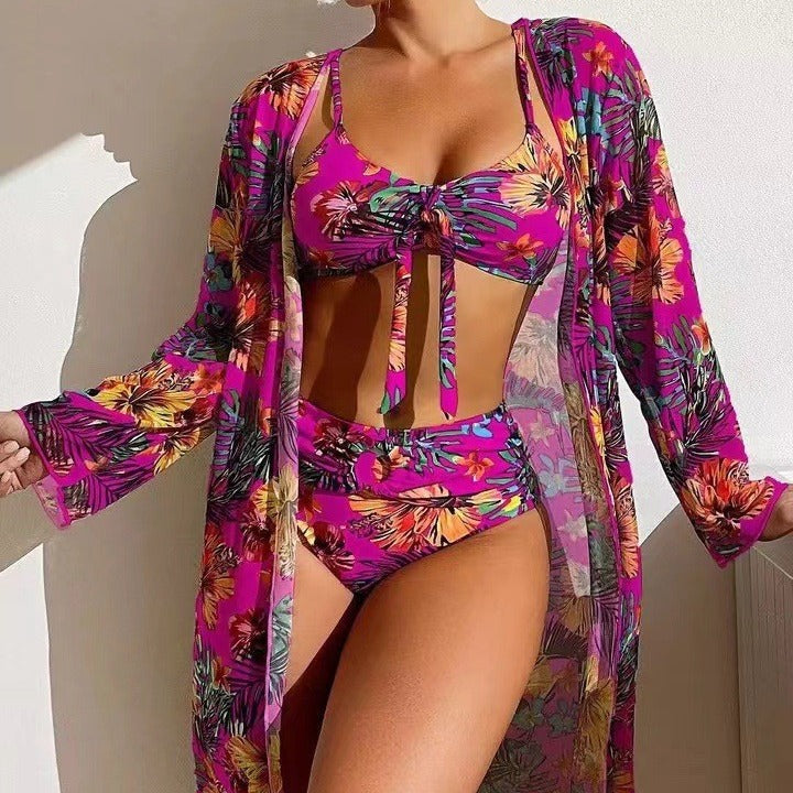 👙☀️【S-2XL】【Σετ τριών τεμαχίων】Νέο σετ μαγιό τριών τεμαχίων του 2026, περιλαμβάνει κάλυμμα