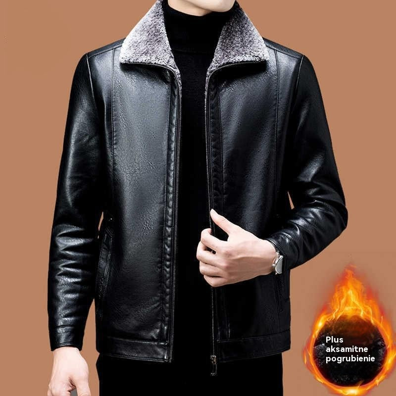 🔥🔥【M-3XL】🖤2025 Męska zimowa kurtka z miękkiej, grubej owczej skóry, casualowa