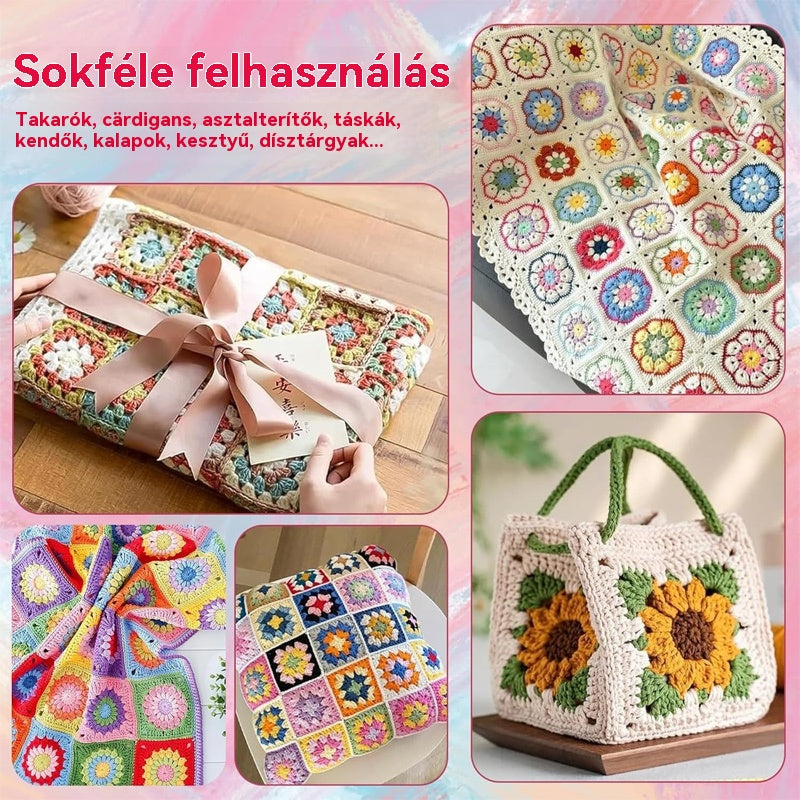 🔥🧩🧷 【50 egyedi minta】Horgoló mintakártya készlet - 4209458