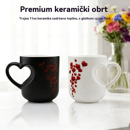 📢📢50% popusta!!! ⏰ Valentinovo keramička šalica u obliku srca koja mijenja boju💝✨- 4230020