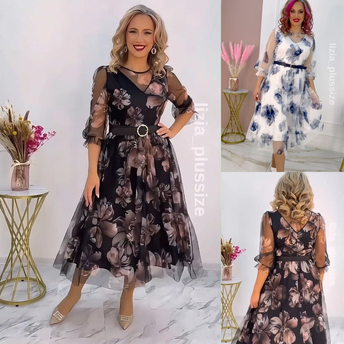 🌸💥【S-5XL】Νέο κομψό φόρεμα με στάμπα