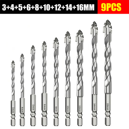 🥇【3+4+5+6+8+10+12+14+16mm】Excentrický vrták 7. generace z super tvrdé wolframové oceli s vroubkovaným ostřím