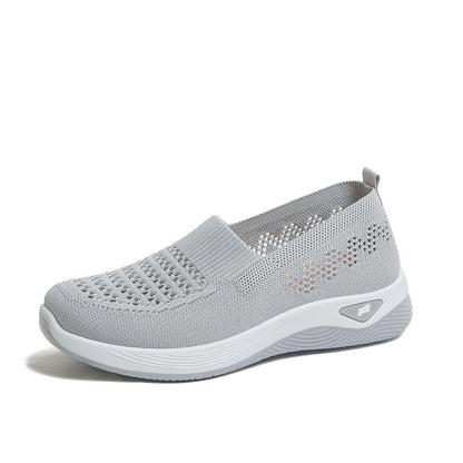 💖Oferta por tiempo limitado🔥【35-43】🥿Zapatos nuevos de mujer tejidos, transpirables, casuales, antideslizantes para mamás, planos y flexibles._4248038