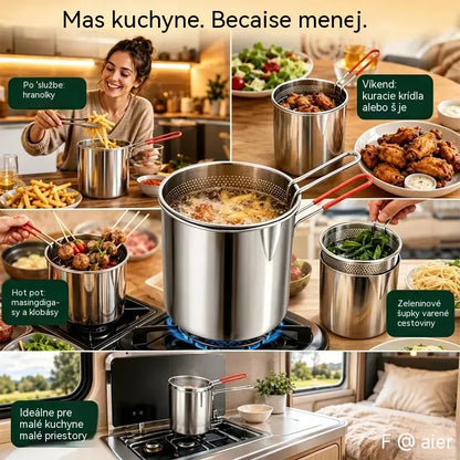 🔥 POSLEDNÍ DEN! -50% | Multifunkční fritéza 304 | Jednoduché, rychlé a bezproblémové vaření 🍳