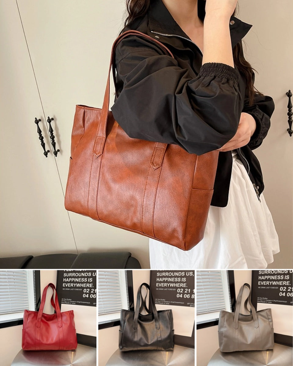 Descuento limitado 50 % 👜 Nuevo bolso bandolera de cuero suave para mujer ✨ Estilo casual, gran capacidad ✨