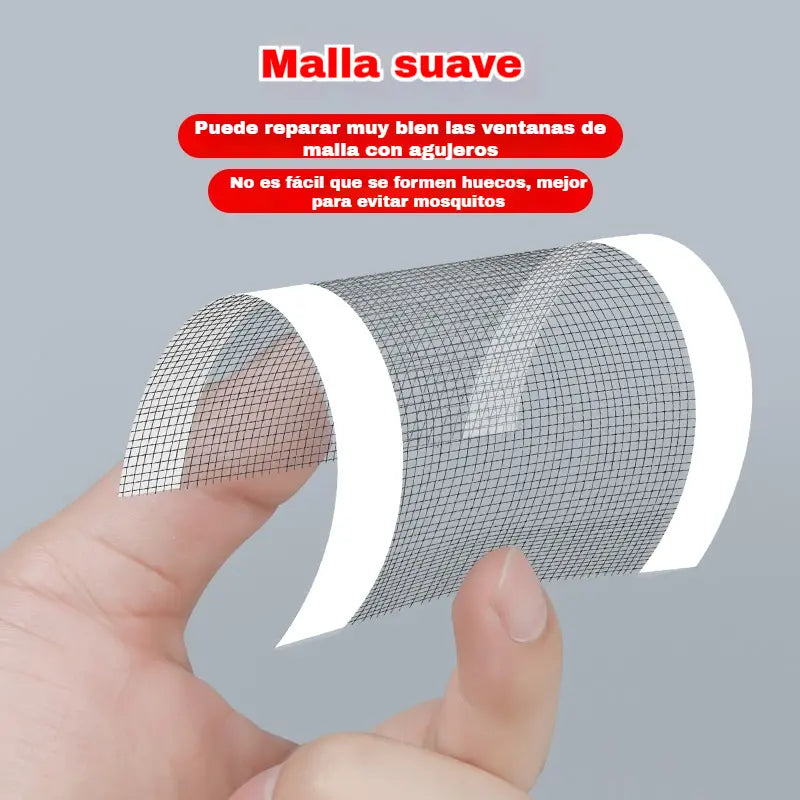 【Compra 5 metros y llévate 5 metros gratis.】[🔥10 metros 23 euros] Reparación de agujeros en mosquiteras con cinta adhesiva, reparación de malla de acero inoxidable.