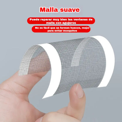 【Compra 5 metros y llévate 5 metros gratis.】[🔥10 metros 23 euros] Reparación de agujeros en mosquiteras con cinta adhesiva, reparación de malla de acero inoxidable.