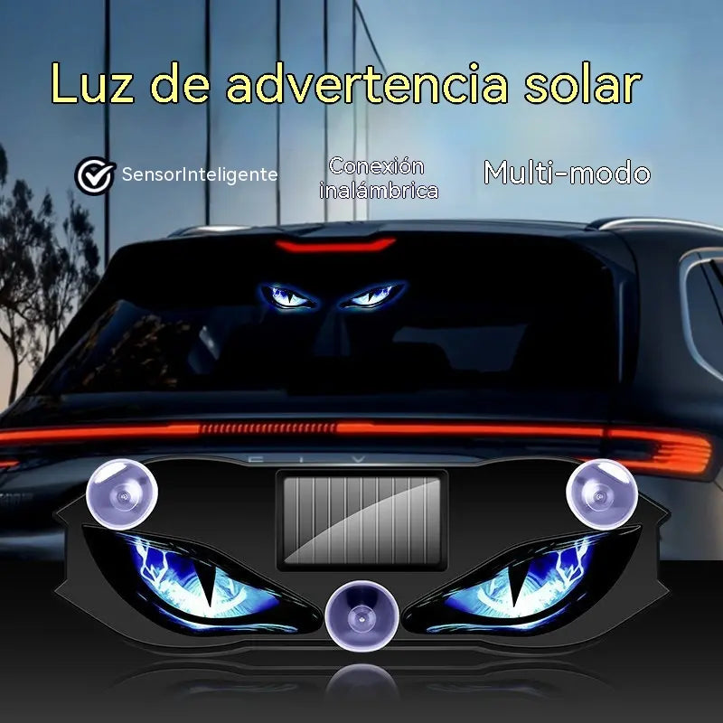 🚗👀 Luz de advertencia LED solar para coche | Capta toda la atención y mejora la seguridad al volante: inalámbrica, con detección automática y aplicación universal ✨