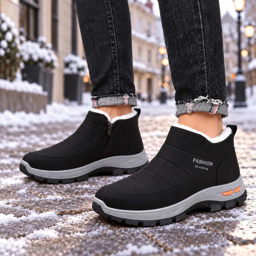 🔥【39-45】👟Zapatos de invierno para hombre hechos de puro algodón más terciopelo y pelo grueso.