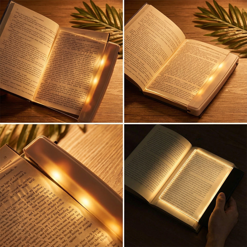 📜💡【Vásároljon 1-et, és kapjon 1-et ingyen】Olvasólámpa éjjellátó funkcióval és lapos LED panellel, szemvédő olvasólámpa - 4197290
