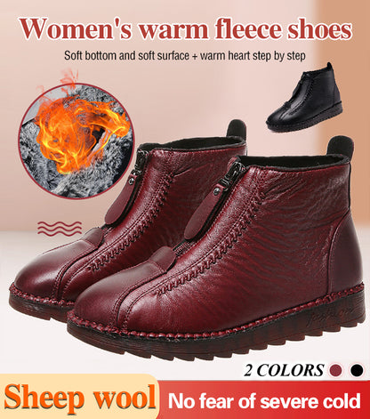✨👞【35-42】Dámské krátké kozačky se zipem a měkkou podrážkou na podzim a zimu, módní a pohodlné