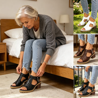 👡🔥 ¡Piel genuina y comodidad elevada! Sandalias con plataforma para mujer – 50% descuento