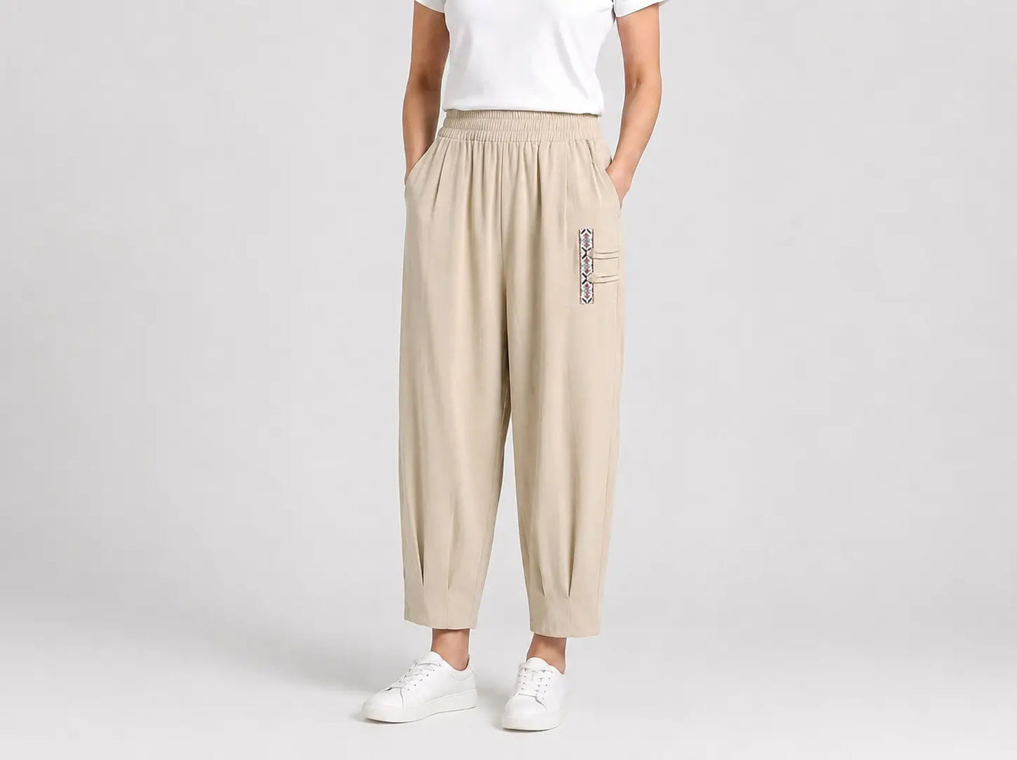 🔥【M–4XL】👖Lehké a prodyšné letní kalhoty z bavlny – moderní ležérní kalhoty po kotníky