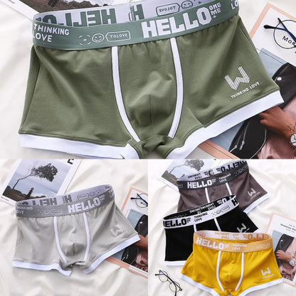 🍃M-3XL【5 kusů】 Pánské Bavlněné Boxerky | Prodyšné Pohodlné Spodní Prádlo | Elastický Pas | Klasický Střih