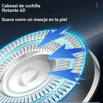 🧡【Oferta por tiempo limitado】Mini afeitadora eléctrica portátil con cuchillas dobles magnéticas e impermeables