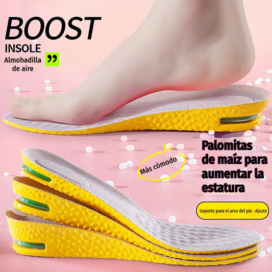 💥【Compra uno y llévate otro gratis】2 pares por 27 euros 👟Plantillas cómodas con cojín de aire y efecto de aumento de estatura 📈