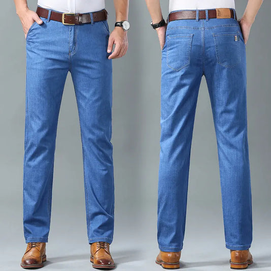 ✨👖 【Biznesowe męskie spodnie – bestseller】Proste, luźne i uniwersalne jeansy męskie w dużych rozmiarach