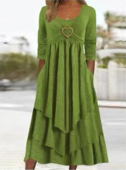 👗 Έκπτωση 50%🔥【40-100kg】2026 Νέο απλό φόρεμα από βαμβάκι και λινό, άνετο και αναπνέον ύφασμα ✅️Πληρωμή κατά την παράδοση ✅️2 είδη με έκπτωση 70%