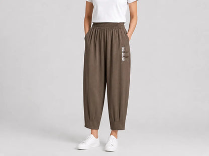 🔥【M–4XL】👖Lehké a prodyšné letní kalhoty z bavlny – moderní ležérní kalhoty po kotníky