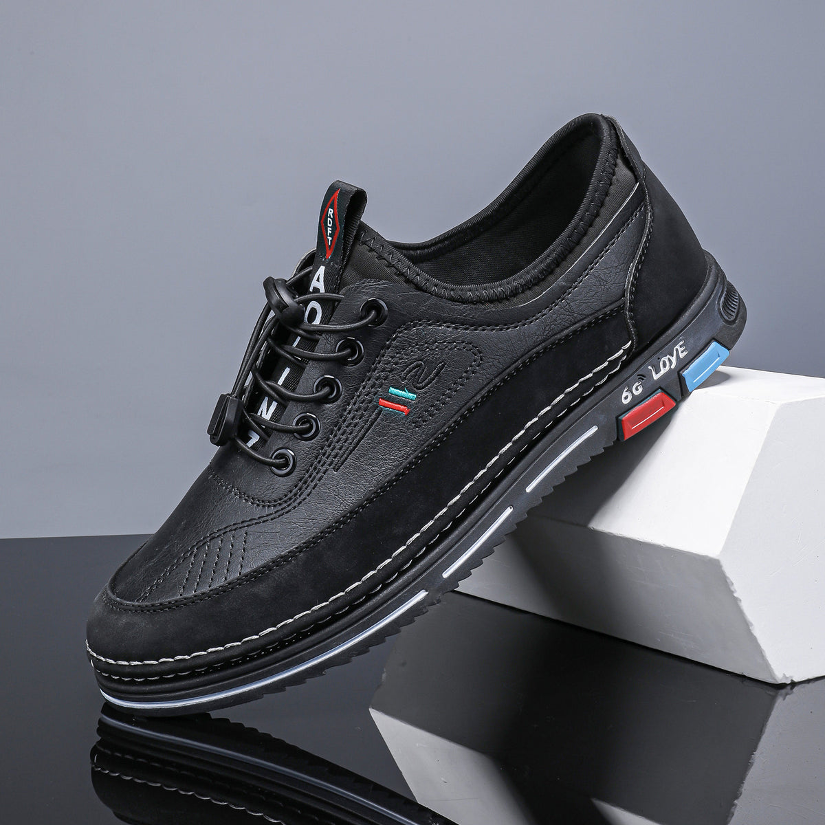 💯🔥【39-48】Los zapatos de negocios casuales para hombre están hechos de cuero impermeable y resistente a las manchas con una suela suave para un uso cómodo.