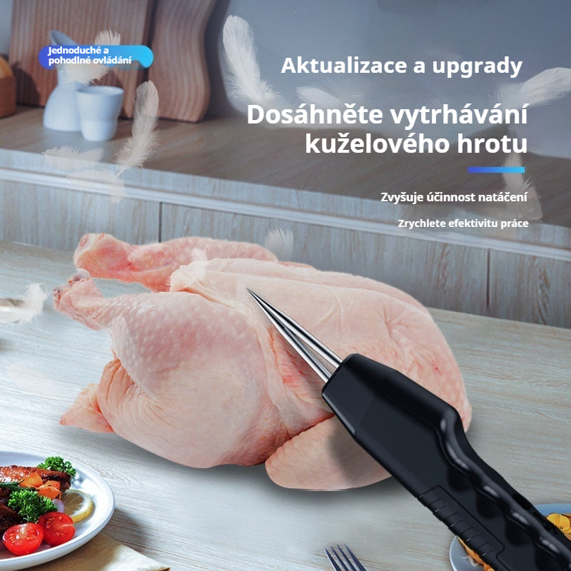 💥🔥 Přenosný a dobíjecí elektrický odstraňovač chlupů pro drůbež 🦆🐓🐖 Voděodolný, lze použít na všechny druhy chlupaté drůbeže-4080207