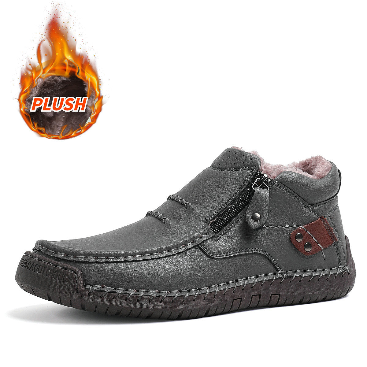 ✨🥾 【Buty męskie najwyższej jakości】 Buty robocze męskie na rower, skóra premium, ręcznie robione, podpora pod stopę – 4185944