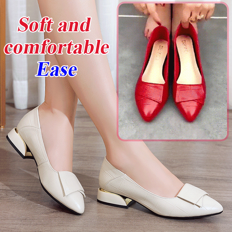 2026 nové jarné a jesenné mäkké podrážky so špicatou špičkou dámske topánky