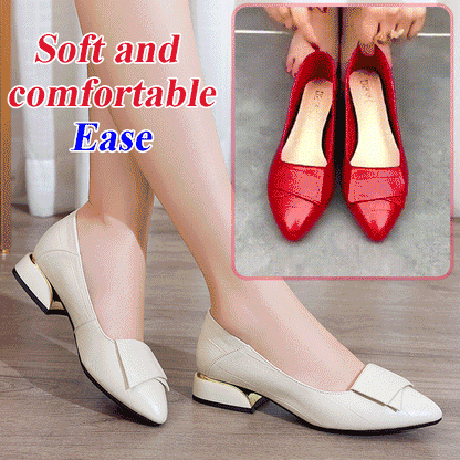 2026 nové jarné a jesenné mäkké podrážky so špicatou špičkou dámske topánky