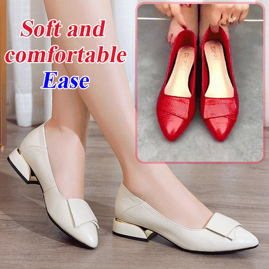 2026 nové jarné a jesenné mäkké podrážky so špicatou špičkou dámske topánky